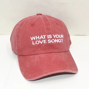 Gorra de Béisbol con Letras Bordadas 'What Is Your Love Song', Gorra de Moda Urbana - Product Image 5