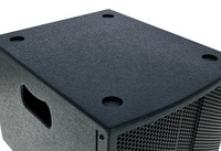 Subwoofer Pasivo Profesional de 300W y 8 Pulgadas, Caja de Madera, Crossover, Conexión XLR de Salida e Entrada, Pintura Negra, Bocina, Parlante