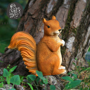 Estátua de esquilo de lago de 8.7 polegadas, escultura de resina para decoração de animais, estatueta realista de esquilo de lago falso, presente para jardim - Product Image 3