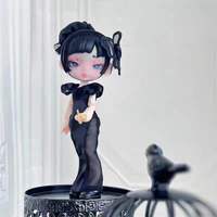 Boneka Aksi BJD Laura Black and White Spectrum 6PCS/Box Original 100% Terlaris Blind Box Ball Jointed Dolls Ornamen