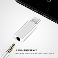 Meilleur prix, adaptateur audio de type C 3,5 mm AUX, coque en métal, alliage, convertisseur, respectueux de l'environnement, TPE, garantie de 12 mois