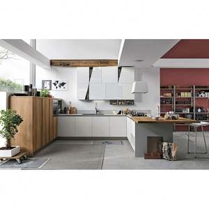 Muebles de Cocina de Estilo Lujoso Personalizados de Fábrica, Diseños de Cocina Modernos, Acabado en Melamina, Madera y Laca, Gabinetes de Cocina - Product Image 5