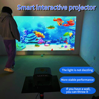 Système de jeu de projection murale interactif magique, 52 effets, TOUT EN UN, MINI PROJECTEUR INTERACTIF SMASH BALL