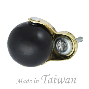 Rueda de bola giratoria dorada de 2 pulgadas con enchufes para muebles, sofá, silla, gabinete - Product Image 3