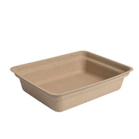 Bac à litière pour chat en pâte de papier biodégradable, grande capacité, design ouvert, portable pour la maison et les voyages