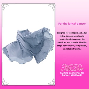 Jupe <span class=keywords><strong>de</strong></span> <span class=keywords><strong>danse</strong></span> lyrique MiDee pour femmes adultes avec laçage réglable et enveloppement pour les spectacles sur scène et l'entraînement en <span class=keywords><strong>studio</strong></span> - Product Image 5