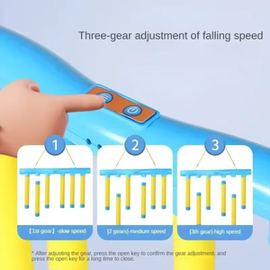Zenidoo Kid Reflex Drop Sticks Challenge Game, jeu de coordination œil-main, entraînement de la réaction, vitesse réglable, jouet en plastique rechargeable - Product Image 4