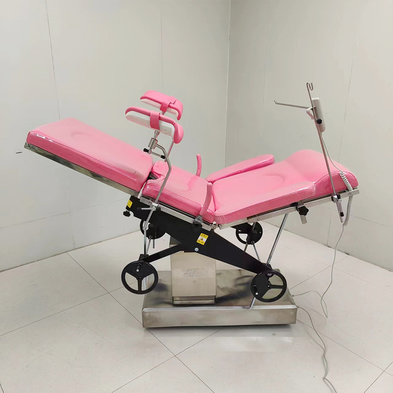 MN-OR019 Mechanical Gynecological Operating Delivery Exam Bed Obstetric Gynecology Labour Operation Table