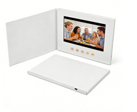 Carte de vœux publicitaire numérique LCD pour entreprises, brochure vidéo numérique, carte de vœux publicitaire de marque, livre publicitaire très populaire