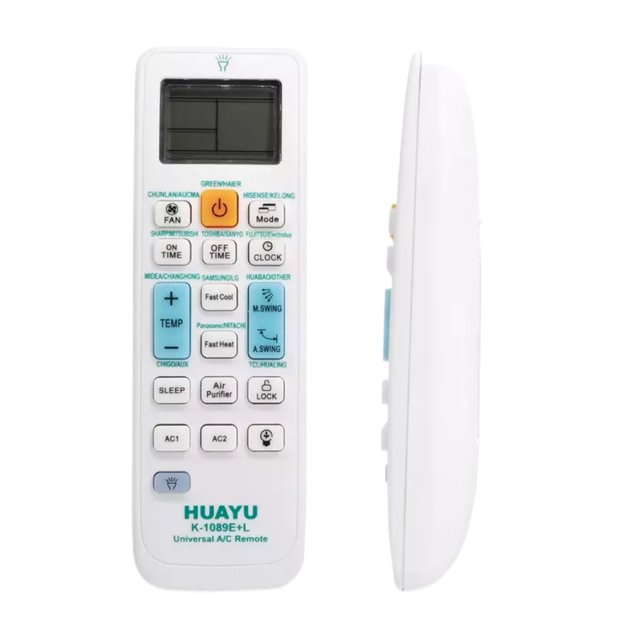 HUAYU K-1089E+L Universal Heat Cool AC Remote Control Use for All Brand Air Conditioners