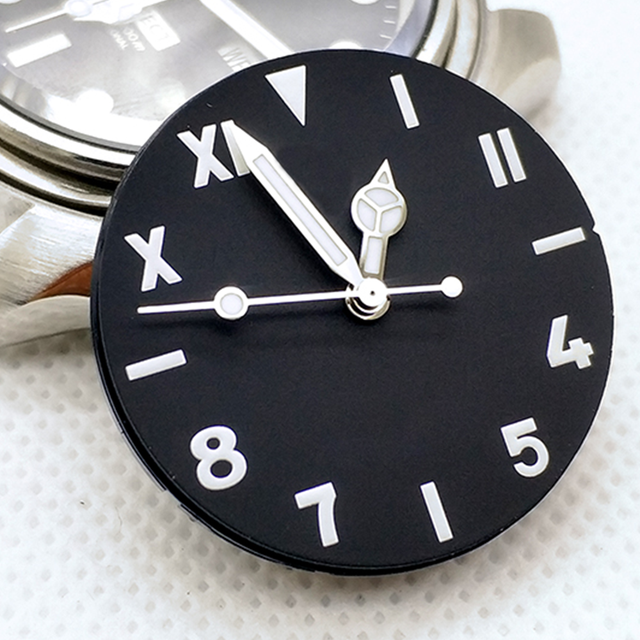 Custom Your Logo Cheap Chronograph Watch Dial Parts With 3D Custom Die Cut Luminous Watch Dial