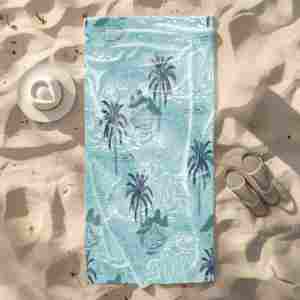 Venta al por mayor de lujo privado logotipo impreso a rayas playa absorbente de humedad embalaje ecológico <span class=keywords><strong>Toallas</strong></span> de playa de microfibra - Product Image 1