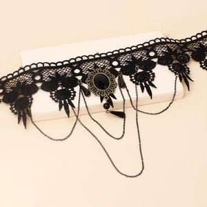 Gargantilla de encaje Gothic Dark Lolita para mujer, accesorios para collar, Gargantilla - Product Image 3