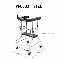 Paralysie cérébrale adulte aide à la marche hémiplégie marcheur formation des membres inférieurs cadre debout avec roues