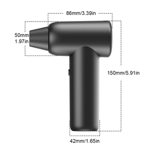 Soplador Eléctrico Inalámbrico de 110000 RPM con Batería de 4000 mAh, Estuche de Viaje y Kit de Accesorios para PC, Portátil y Hogar - Product Image 2