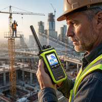 Talkie-walkie 4G POC, sécurité LTE mondiale, portable, 3000 mAh, double SIM, écran couleur 1,77 pouces, KENEARD KE-338