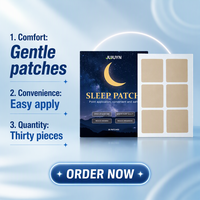 JUJUYN Patchs de Sommeil aux Herbes, 30 Unités, Patchs Adhésifs Doux, Application Facile pour la Relaxation Nocturne