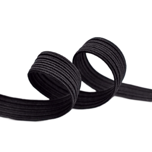 Bande élastique plate tissée jacquard en polyester/nylon personnalisée de 1/4 pouce et 1/8 pouce pour accessoires vestimentaires et textiles de maison - Product Image 2