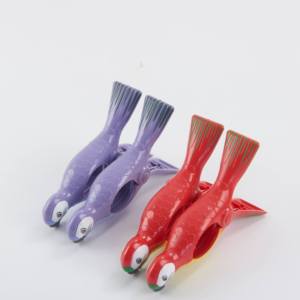 2 pcs xách tay khăn clip cho ghế bãi biển ghế Clip bãi biển Khăn Clip Màu Đỏ Vẹt - Product Image 6