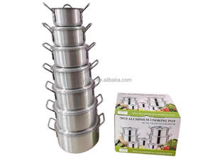 Juego <span class=keywords><strong>de</strong></span> Ollas <span class=keywords><strong>de</strong></span> Aluminio Premium <span class=keywords><strong>de</strong></span> 7 Piezas, <span class=keywords><strong>Olla</strong></span> <span class=keywords><strong>para</strong></span> Sopa y Sartén <span class=keywords><strong>de</strong></span> Varios Tamaños <span class=keywords><strong>para</strong></span> África - Product Image 3