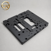Plaque de base d'instrument de précision en aluminium découpée au laser OEM, pièce de métrologie découpée au laser CNC