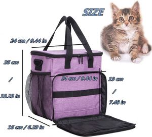 Bolsa de Transporte para Peluquería Canina BSCI, Bolsa Organizadora de Herramientas para Peluquería de Gatos, Organizador de Suministros para Peluquería de Perros - Product Image 5