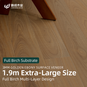 Suelo de Roble Multicapa de Caoba con Hilo Dorado de 3 mm, Exportación a Australia, Estilo Japonés Wabi-sabi Ecológico ENF para Dormitorio - Product Image 6