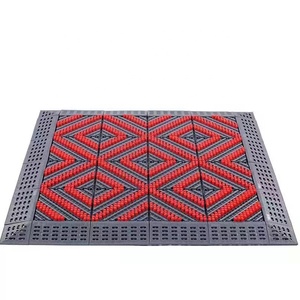 Tapis de sol en EVA durable anti-poussière, lavable, antidérapant, pour intérieur et extérieur, pour garage, hôpital, hôtel, avec accessoire de bordure - Product Image 4
