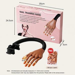 <span class=keywords><strong>มือ</strong></span>หุ่นอะคริลิคสำหรับฝึกทำเล็บแบบ<span class=keywords><strong>มือ</strong></span>อาชีพ ปรับแต่งโลโก้ได้ พร้อมแม่เหล็กดูดติดแน่น ข้อต่อปรับได้ ใช้กับที่หนีบโต๊ะ สำหรับฝึกสอนในร้านเสริมสวย - Product Image 5