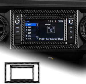 Bất Đen Carbon fibre centre khung chuyển hướng mô hình B cho TOYOTA <span class=keywords><strong>tacoma</strong></span> 2016-2023 Bộ dụng cụ nội thất mà không cần Buttons-4pcs - Product Image 4