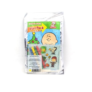 Livre de dessin en papier DIY avec crayons et autocollants de dessins animés pour enfants - Product Image 1