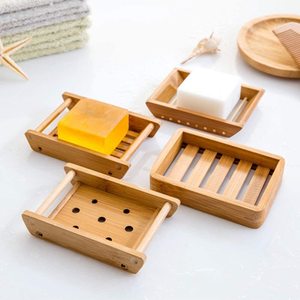 Portasapone in legno di bambù scolapiatti <span class=keywords><strong>per</strong></span> doccia porta sapone salvaspaper piatto vassoio <span class=keywords><strong>per</strong></span> bagno doccia lavello da cucina - Product Image 1