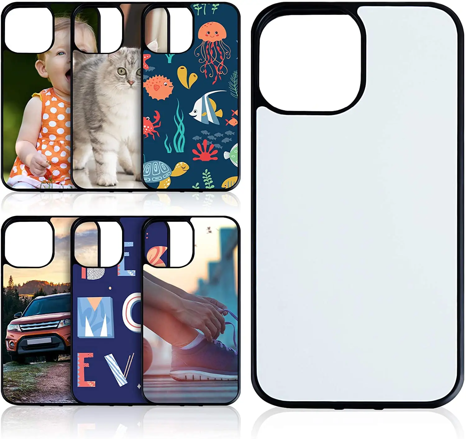 Wholesale 2D 3D Sublimation Phone Cases Blanks for iPhone 11/12/13 Pro Max