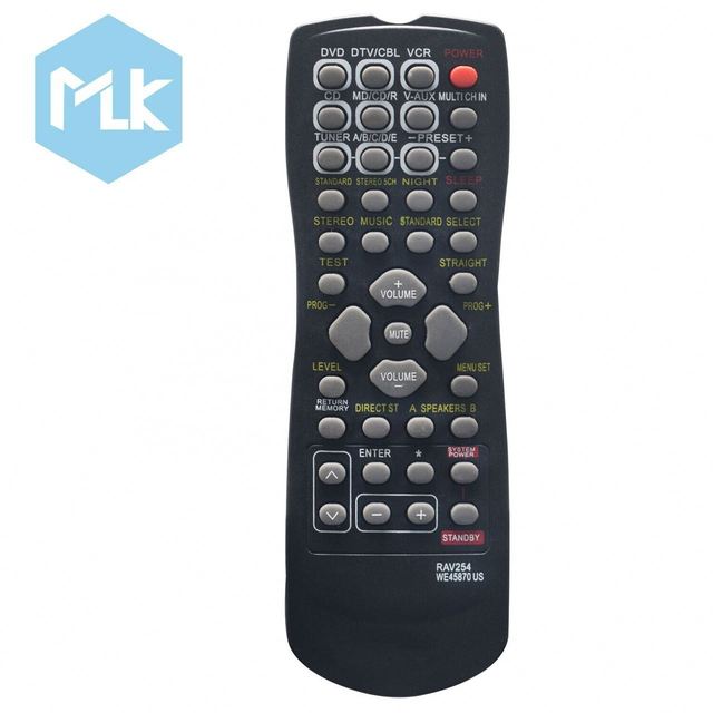 MLK RAV254 WE45870 US Replace Remote Control Fit for Yamaha AV Receiver Remote RX-V350 HTR-5730 RX-V359 RXV350 HTR5730 RXV359