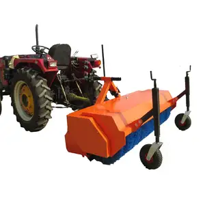 Farm implements Compact Tractor mounted 3 point PTO China road power sweeper for sale