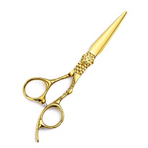 Hairdressing Scissors Set 6 Inch Gold Flat Shears Thinning Shears Salon Grade Hair Styling Tools - Product Image 2