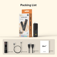 TV98 ATV X9 TV Stick Dual WIFI USB Smart Fire TV Stick BT Voice Remote Android 14 TV Box 8K Stick
