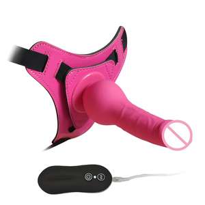 Aphrodisia 10 modes de vibrations, gode en silicone de 6,3 pouces avec harnais, vibrateur à sangle réglable, réaliste, rose chair pour couples - Product Image 5