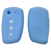 Funda de Silicona Multicolor para Llave de Nissan Sylphy, Qashqai, Tiida, Bluebird, Protector de Llave Remota de 3 Botones