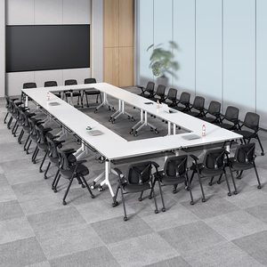 Ensemble de bureaux d'entraînement modernes en bois pour salles de réunion, hôtels, écoles, hôpitaux et salles de conférence - Product Image 3