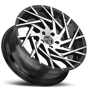 Jantes de voiture XINLAI en noir brillant, finition usinée, 17 18 19 20 21 pouces, jantes personnalisées forgées pour Audi Porsche Volkswagen BMW Mazda - Product Image 4