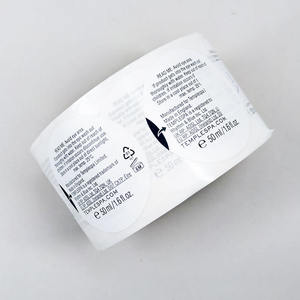 Etichette impermeabili in vinile a tre strati con Logo personalizzato tondino adesivo multistrato etichette adesive per cosmetici - Product Image 3