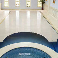 Neue Erfindung: Hochwertige, einziehbare Poolabdeckung aus Polycarbonat mit 12V-Elektromotor für den Außenbereich