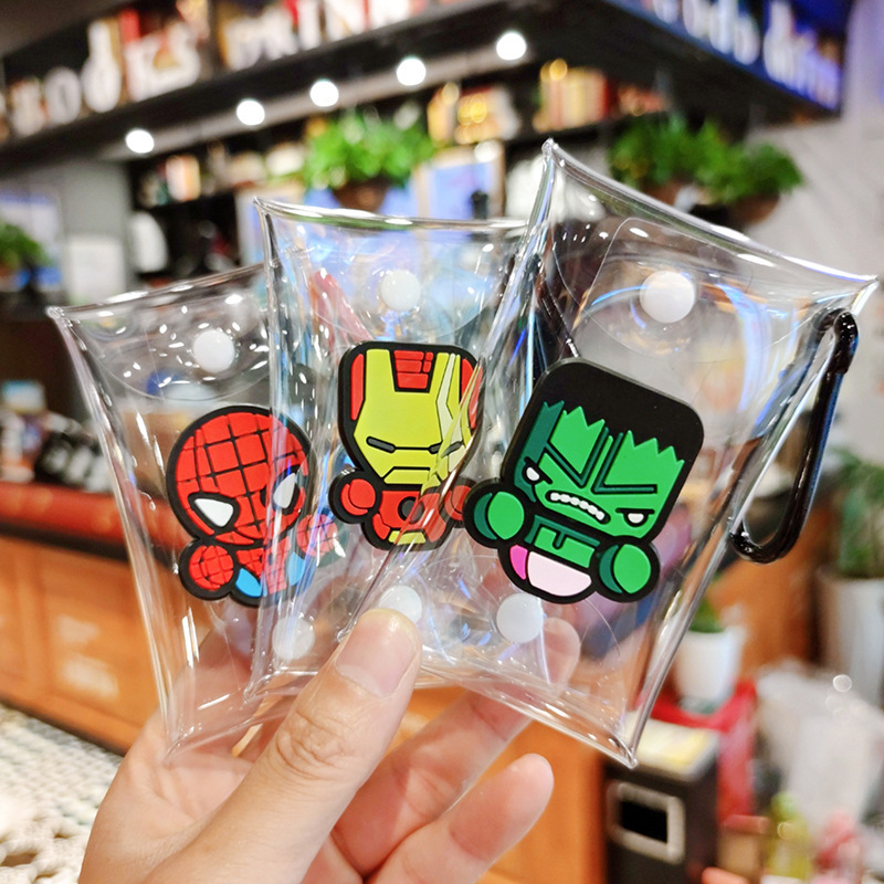 Классный модный дизайнерский Детский кошелек Marvel Железный человек Тор Человек-паук против потери чехол для ключей от машины аксессуар Защитный оптовая продажа на заказ