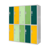 Armoire en métal à 10 portes armoire d'employé armoire en acier casier de gym personnel vestiaire armoire caisson armadietto