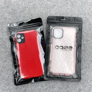 Plastic Zipper Bag Cell Phone Accessories Mobile Phone Case Cover Packaging Package Bag for 11 X 8 7 6S Plus case