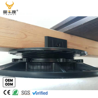 Système de piétement réglable JNZ pour terrasse en bois composite (WPC) extérieur, support de poutre réglable en hauteur en plastique