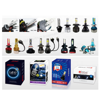 Kit de phares LED pour voiture 4 côtés, 80W 40W 8000 Lumens, remplacement C6 X3 S2 T1 H4, faisceau Hi/Lo, ampoule de phare de voiture G7