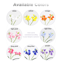 Bunga Freesia Buatan Grosir, Rangkaian Freesia Palsu Seperti Asli untuk Dekorasi Pernikahan, Rumah, Hotel, Persediaan Grosir