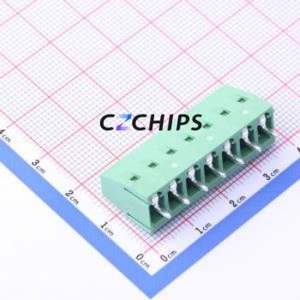 DB128V-5.08-7P-GN-S <b>Screw</b> Terminal <b>Block</b> Through hole Component (THT),P=5.08mm Connector 1x7P 5.08mm Green Through Hole - Product Image 2